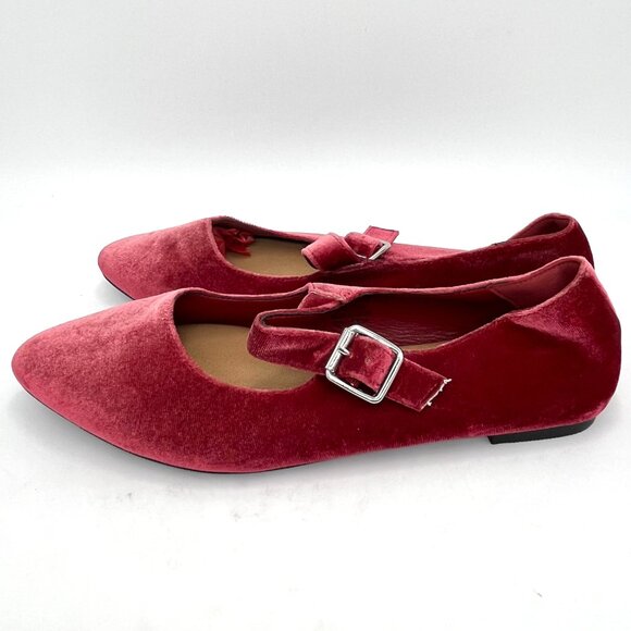 Torrid Berry Pink/Red Mary Jane Flats - Size 8WW - Picture 8 of 9
